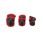 Full protection set, knee, elbow, wrist, red and black color, model CSP02